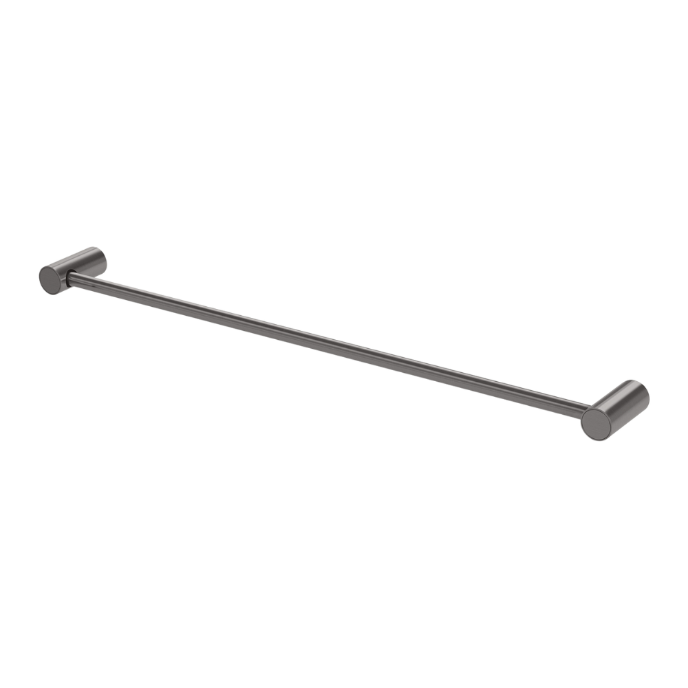 Vivid Slimline Single Towel Rail 600mm Brushed Carbon