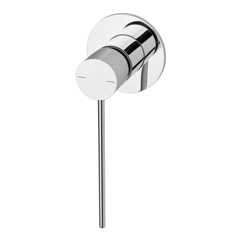 Vivid Slimline Shower / Wall Mixer with Extended Lever Chrome