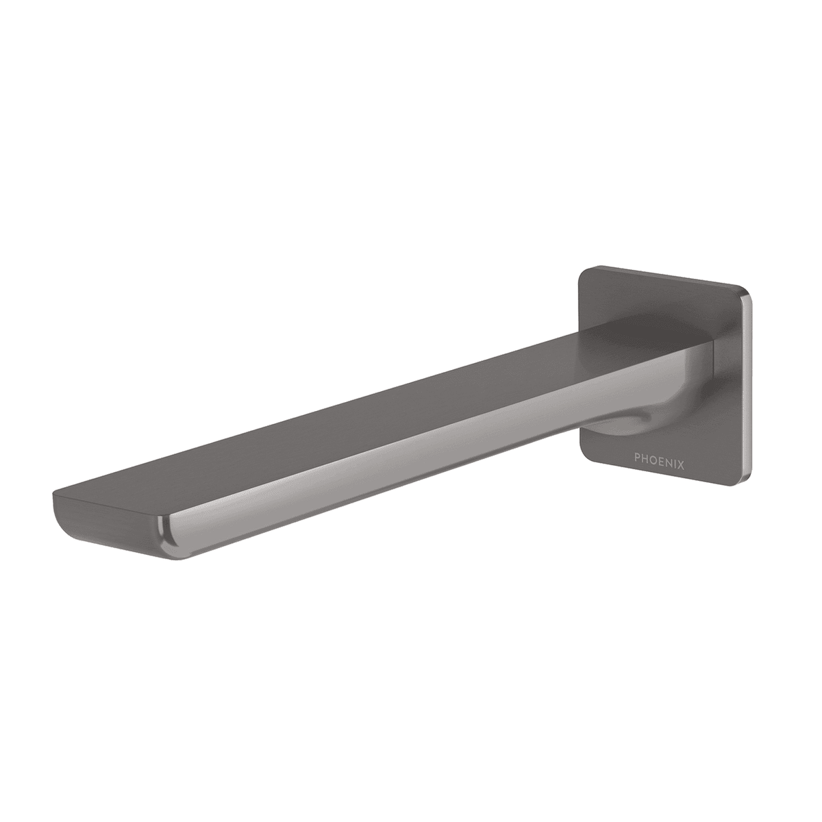 Gloss MKII Wall Basin / Bath Outlet 200mm Brushed Carbon