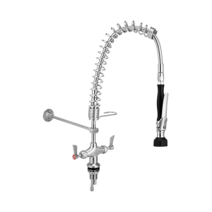 Compact Stainless Steel Dual Hob Mounted Pre Rinse Unit - Stainless Steel