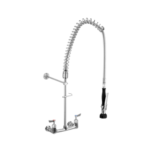 Stainless Steel Exposed Wall Mount Pre-Rinse Unit - Stainless Steel