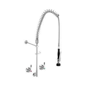 Stainless Steel Wall Stops And Elbow Pre Rinse Unit - Stainless Steel