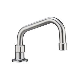 Stainless Steel Bench Mount No Stops with 8-inch Spout - Stainless Steel