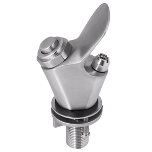 Compact Push Button Bubbler - Stainless Steel