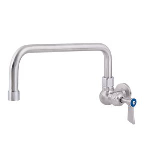 Stainless Steel Single Wall Mount Body with Single Control and 12-inch Spout - Stainless Steel