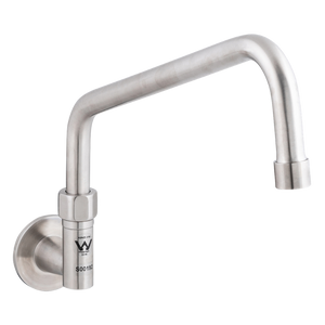Stainless Steel Wall Elbow and 12-inch Spout - Stainless Steel
