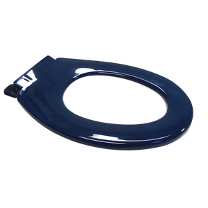 Anti Vandal Single Flap Closed Front Toilet Seat Blue - Blue