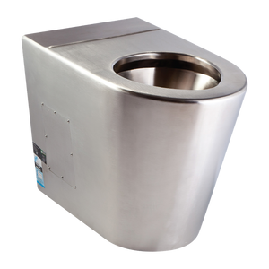 Ambulant Wall Faced Toilet Pan - Stainless Steel