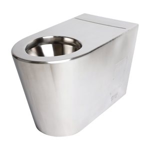 Disabled Wall Faced Toilet Pan P Trap - Stainless Steel