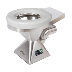 Disable Pedestal Toilet Pan P Trap with Seat - Stainless Steel