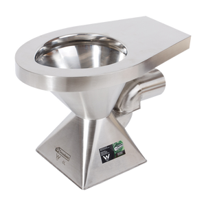 Pedestal Toilet Pan P Trap - Stainless Steel