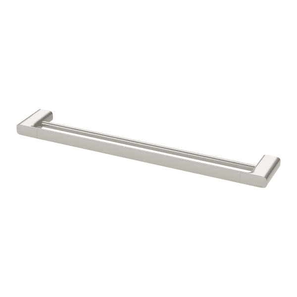 Nuage Double Towel Rail 600mm Brushed Nickel