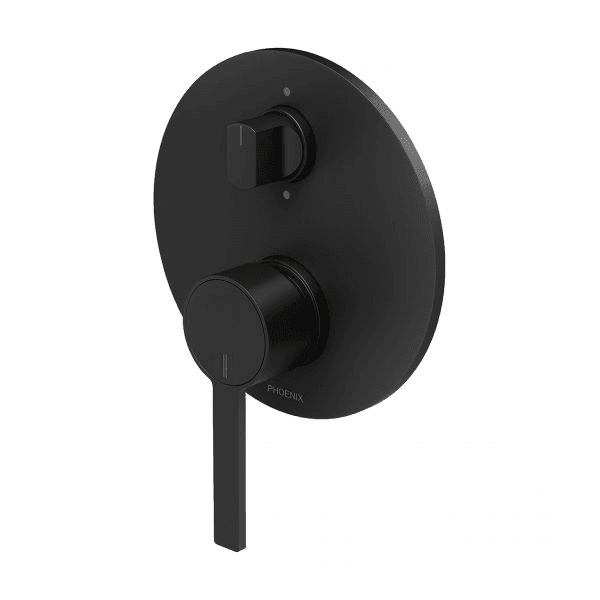 Lexi MKII Wall Shower / Bath Diverter Mixer Matte Black