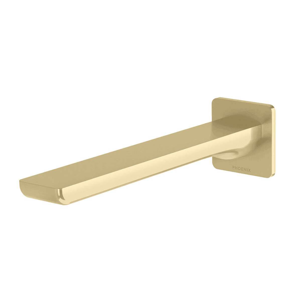 Gloss MKII Wall Basin / Bath Outlet 200mm Brushed Gold