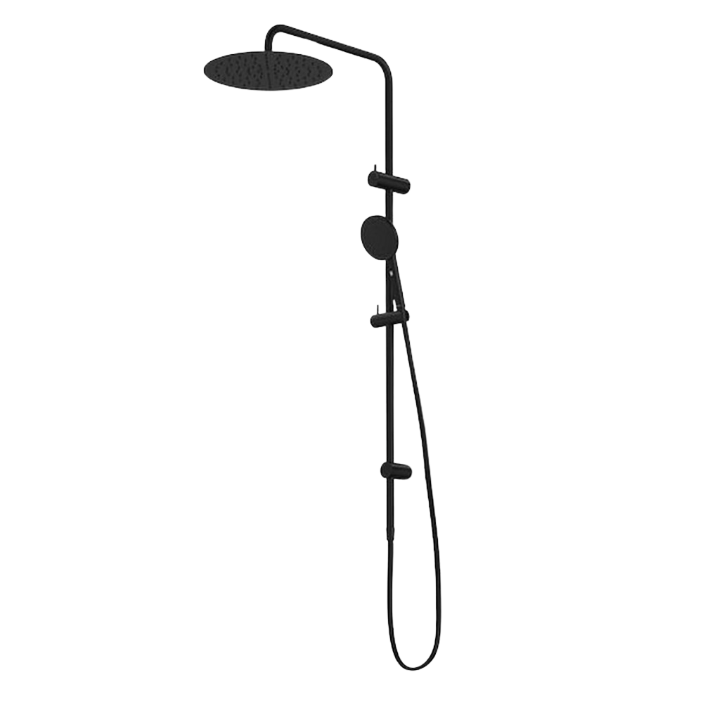 Urbane II Rail Shower with 300mm Overhead Matte Black