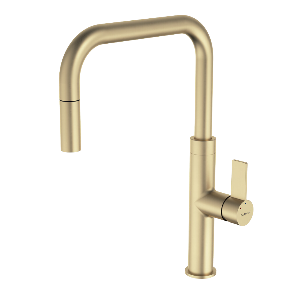 Urbane II Pull Out Sink Mixer Brushed Brass