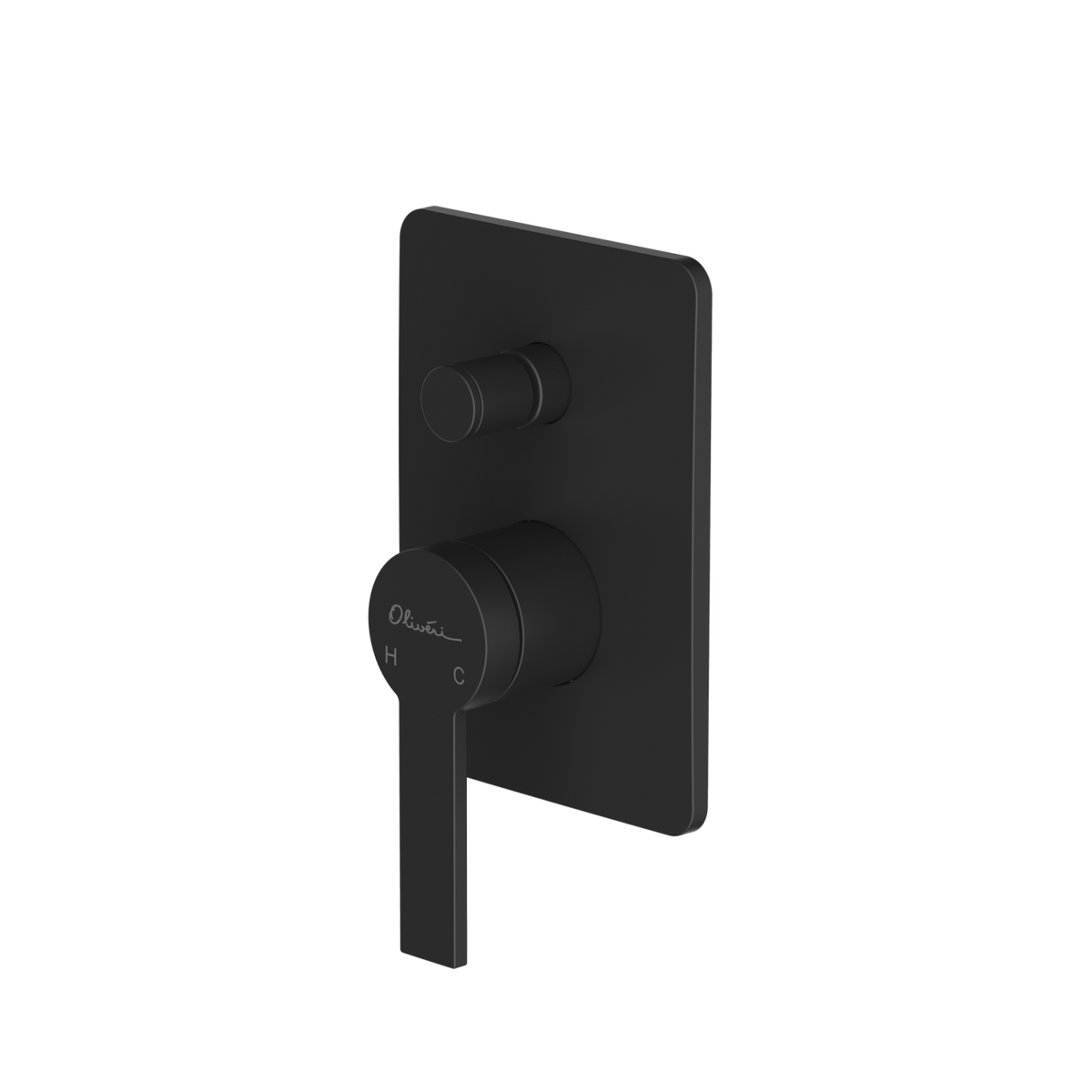 Barcelona Wall Mixer With Diverter Matte Black