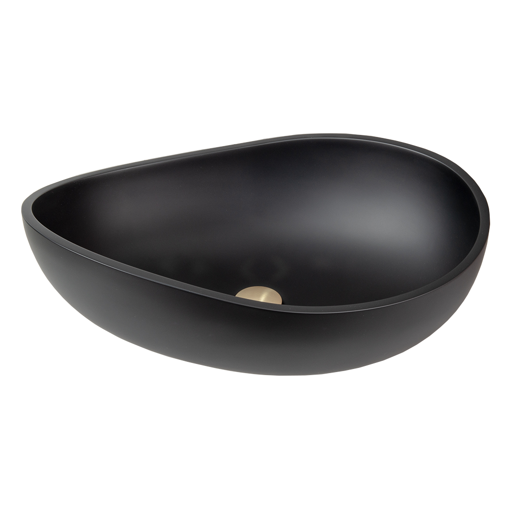 Elegance Matte Black Above Counter Basin