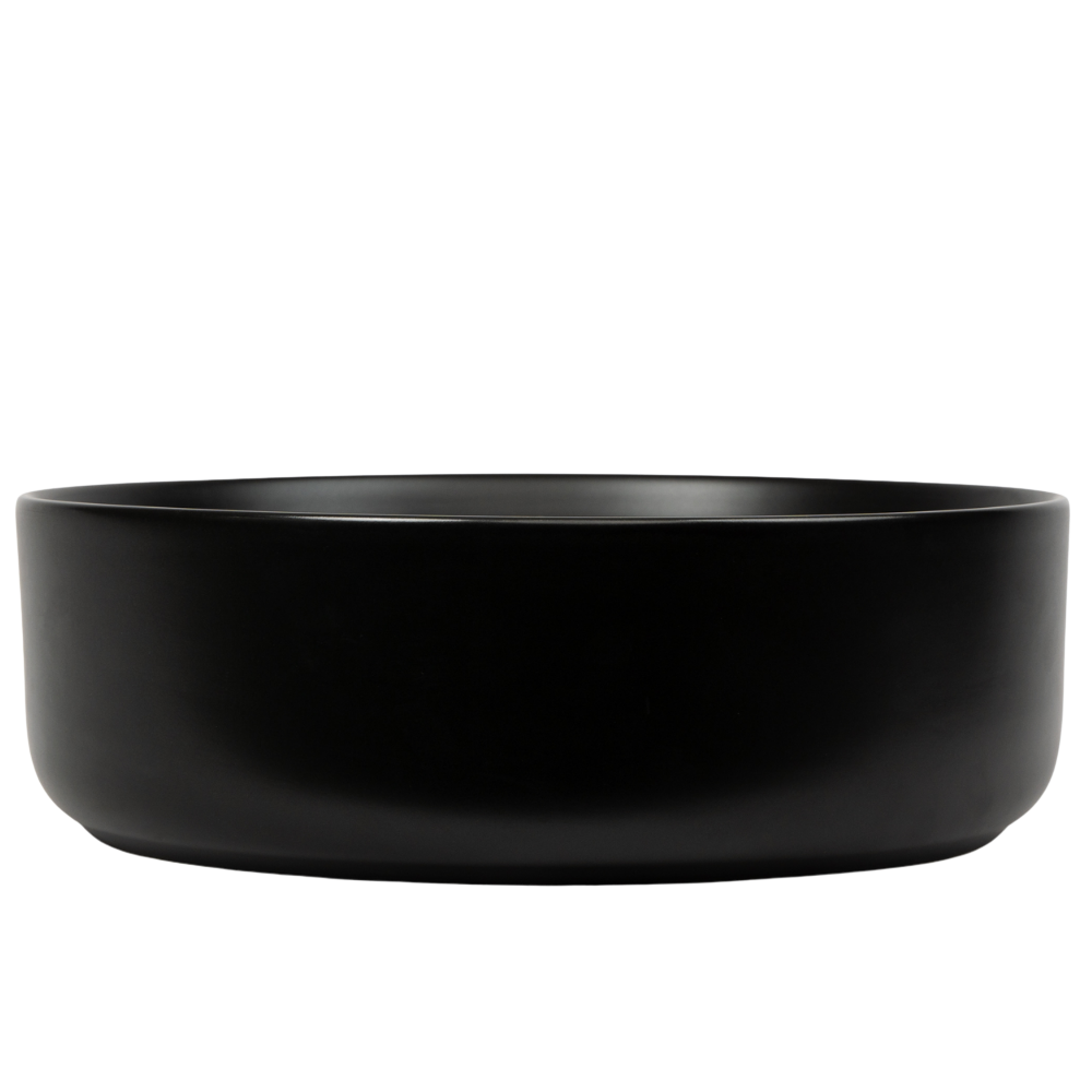 Spica Matte Black Circle Basin