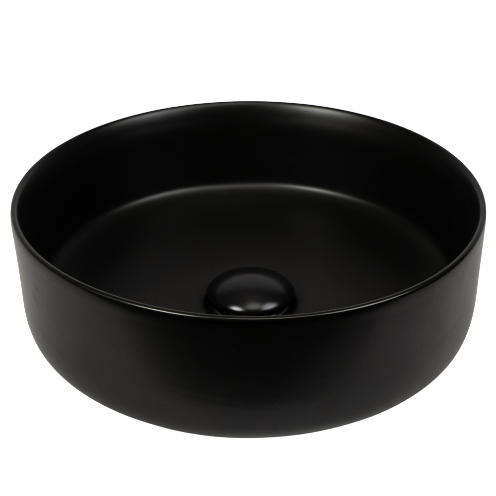 Spica Matte Black Circle Basin