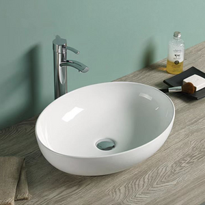 Pasco Gloss White Above Counter Ceramic Basin - Gloss White