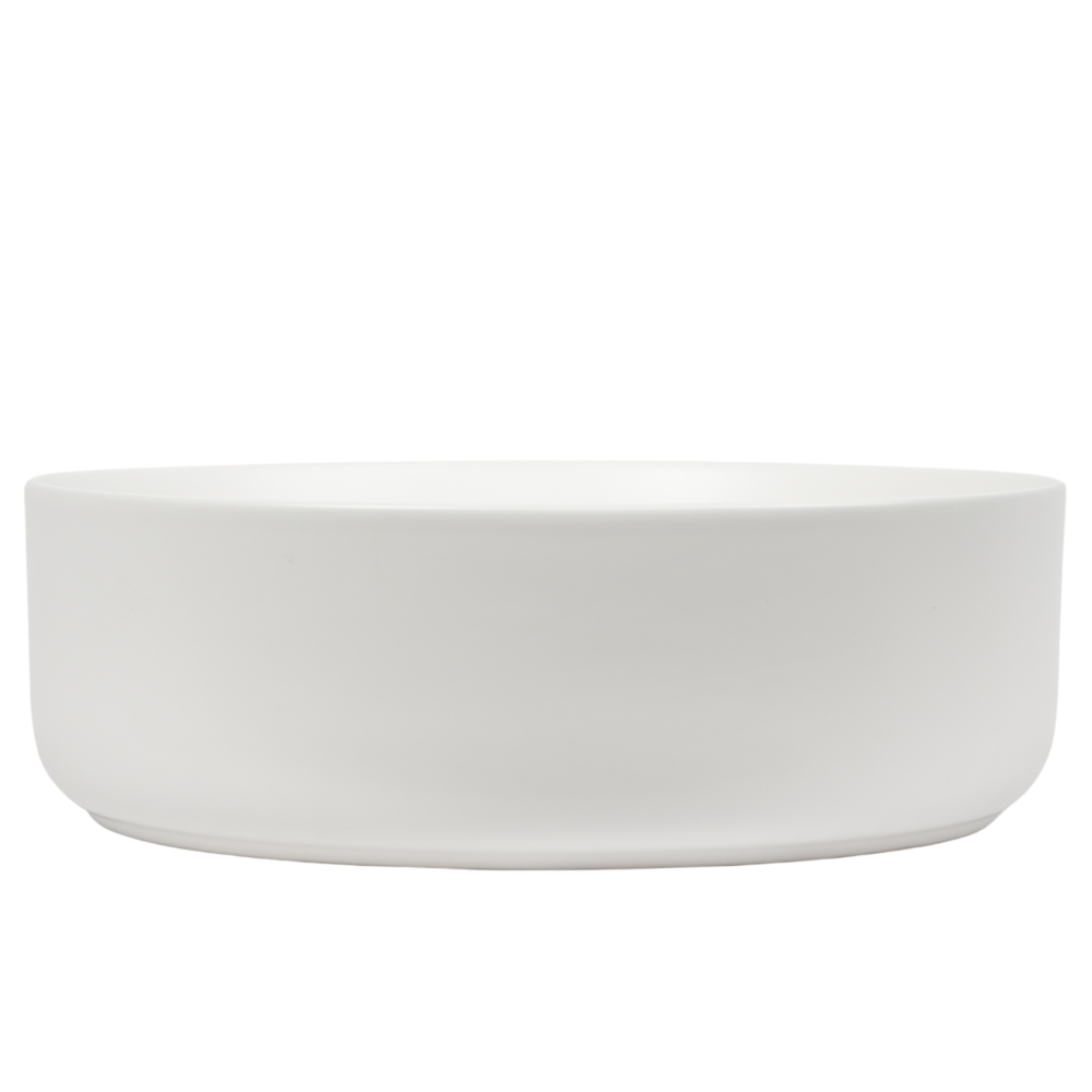 Nashi Matte White Circle Basin