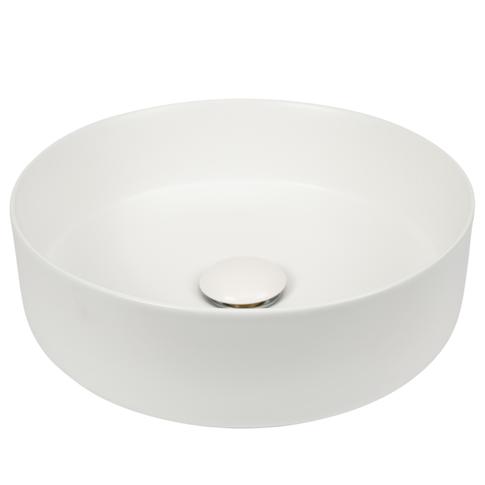Nashi Matte White Circle Basin