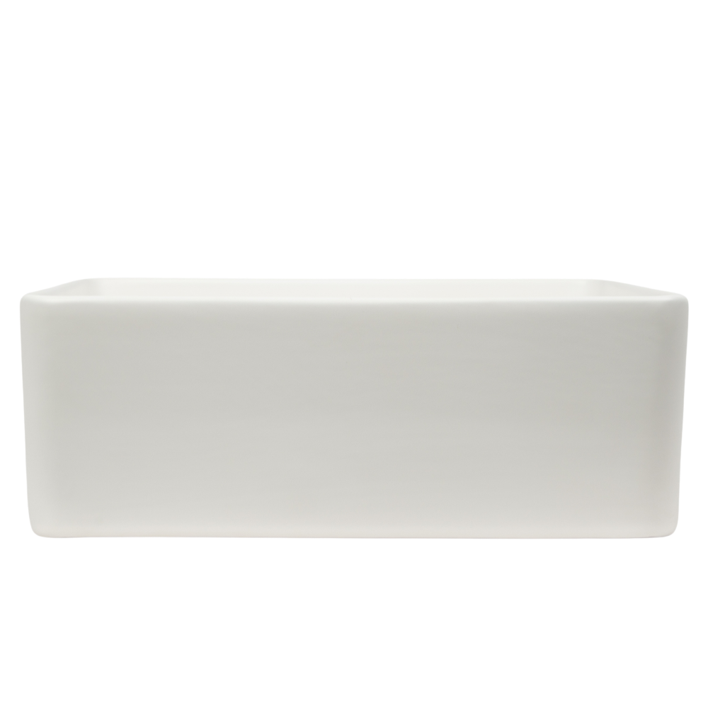 Nashi Matte White Square Basin