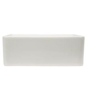Nashi Matte White Square Basin - Matte White