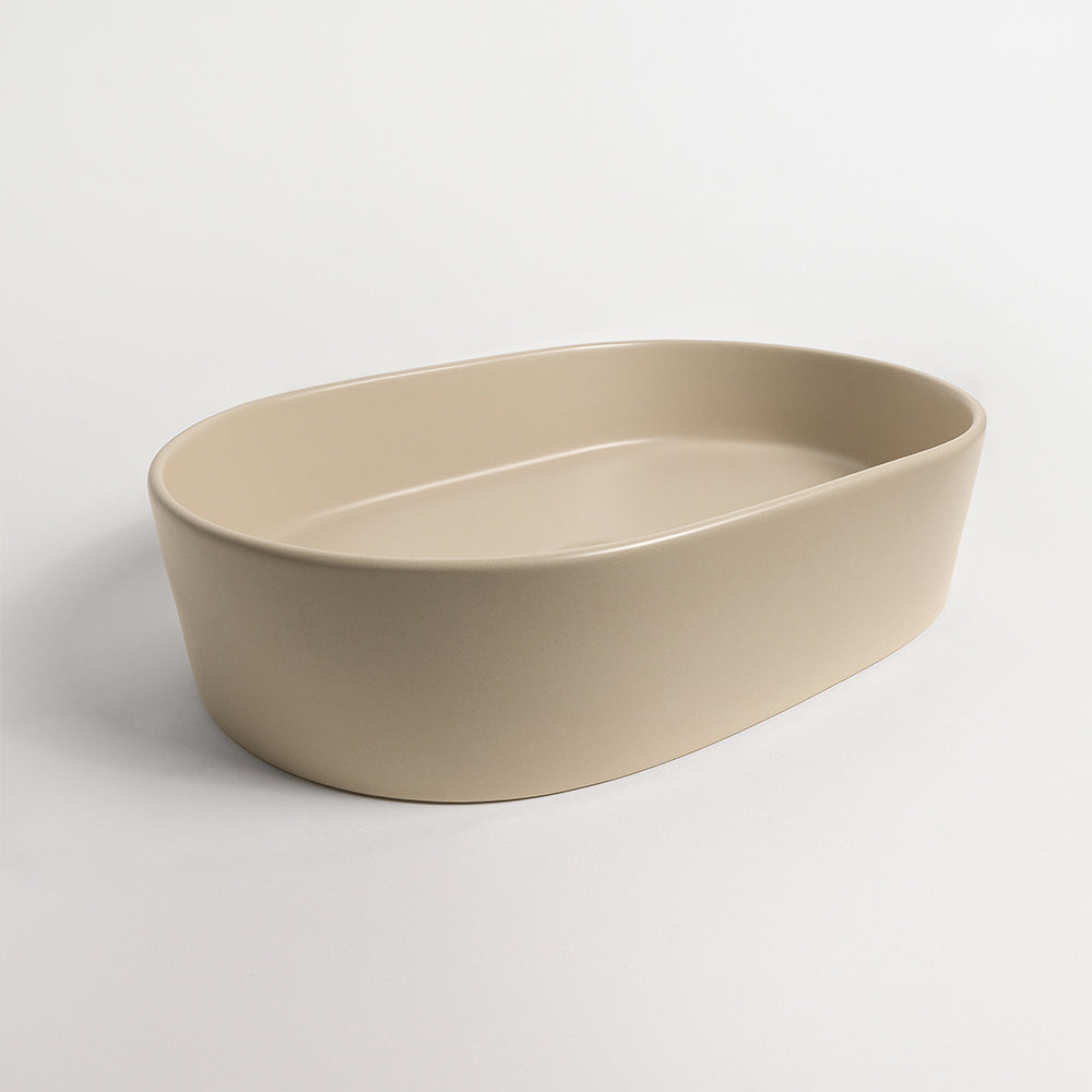 Petra Pill Matte Ecru Sand Basin