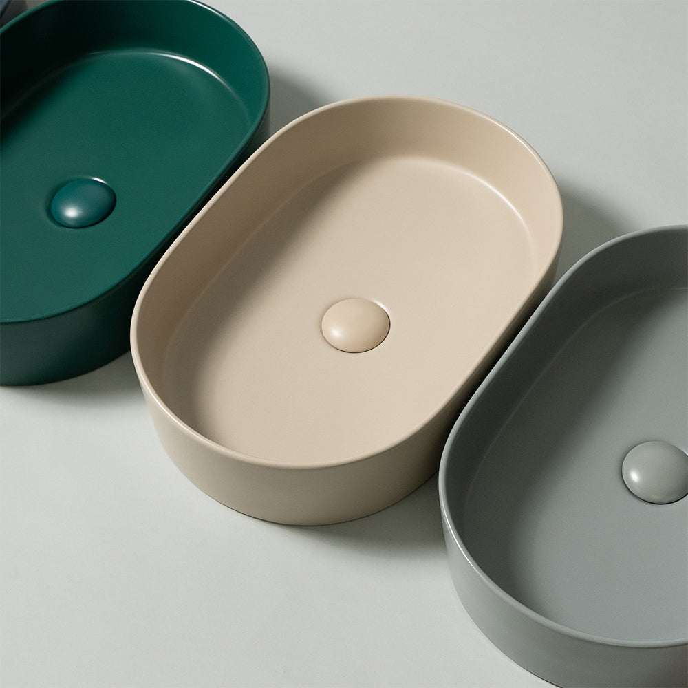 Petra Pill Matte Ecru Sand Basin