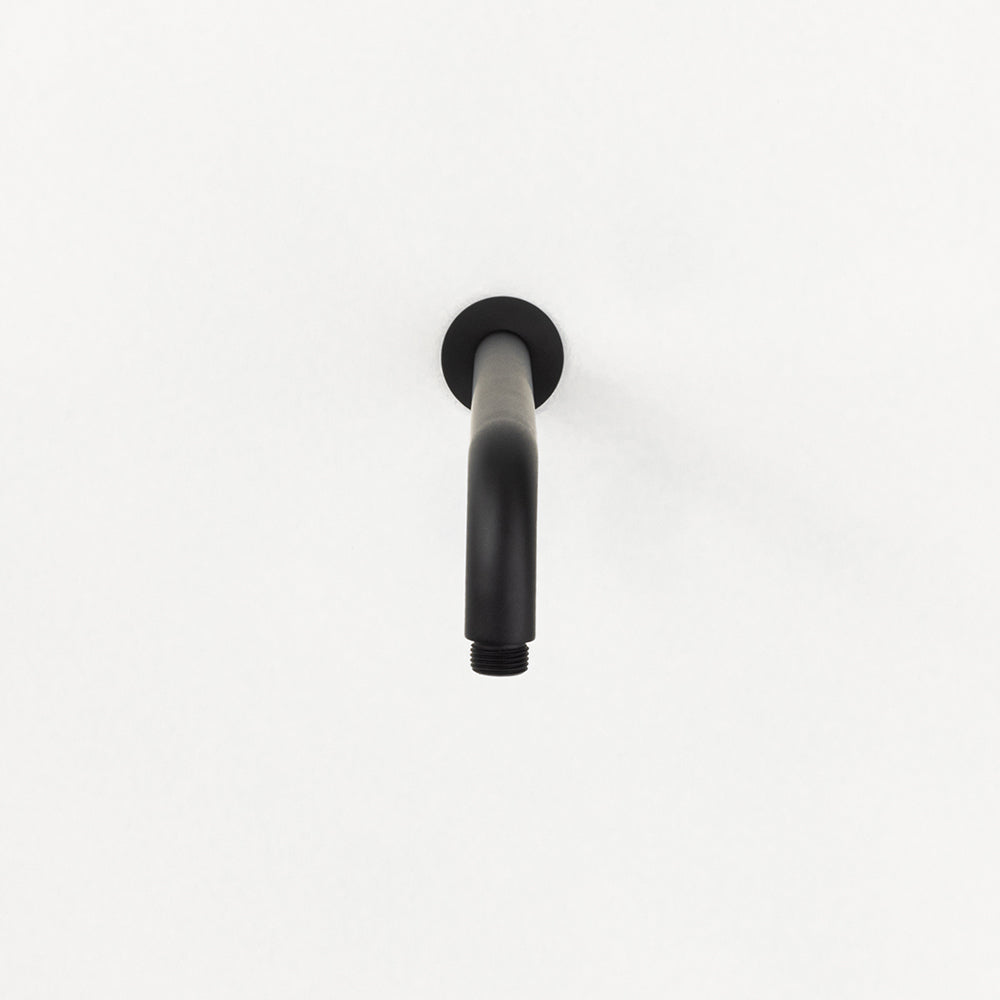Mira Matte Black Curved Shower Arm