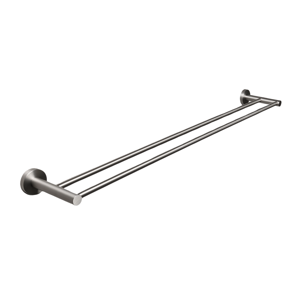 Farina 800 Double Towel Rail Brushed Nickel