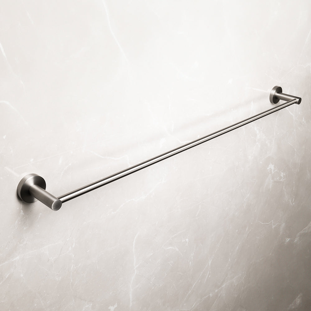 Farina 800 Single Towel Rail Brushed Nickel