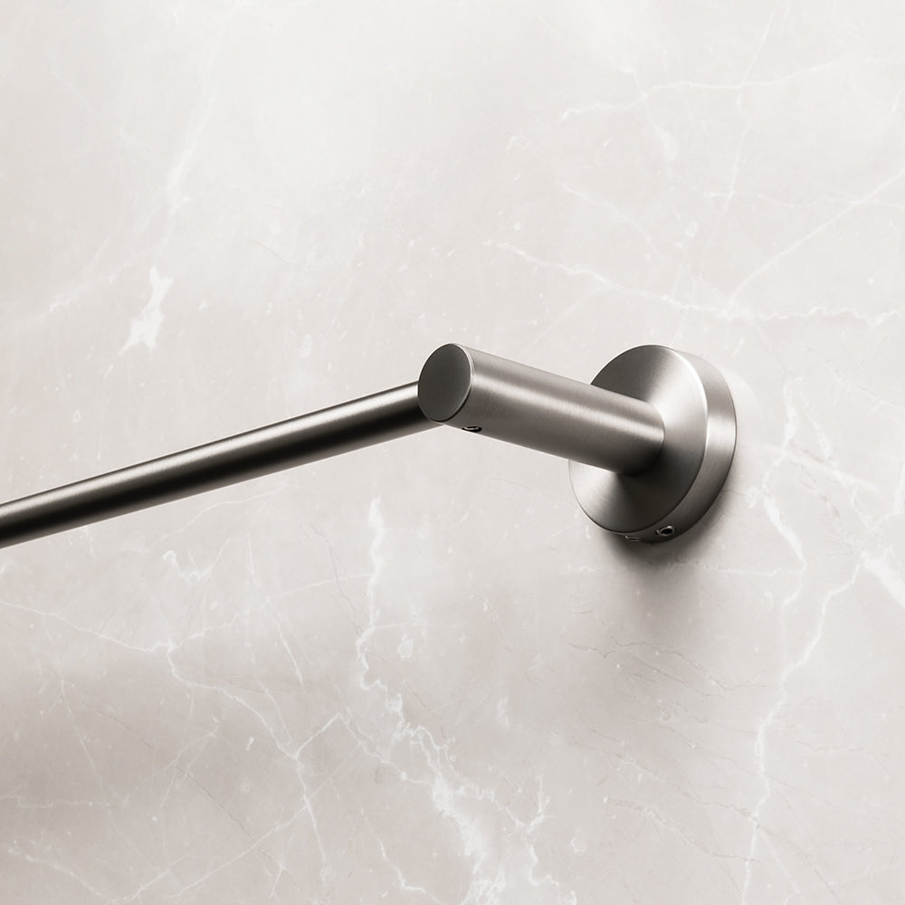Farina 800 Single Towel Rail Brushed Nickel