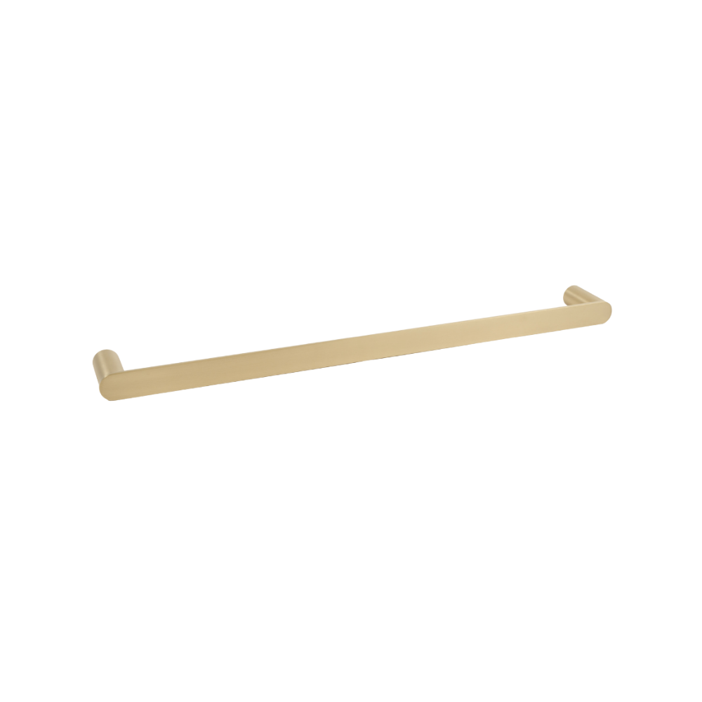 Ascari Brushed Brass Gold 600 Single Towel Rail