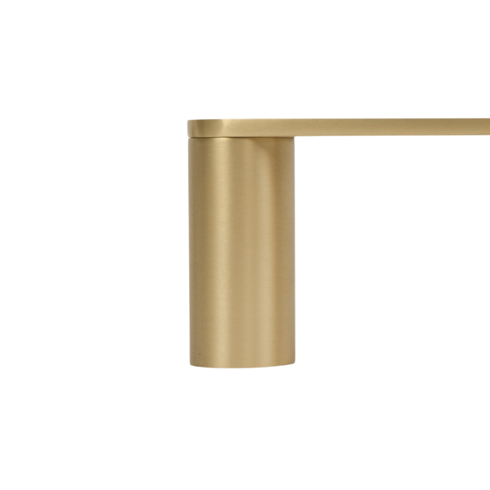 Ascari Brushed Brass Gold 800 Single Towel Rail