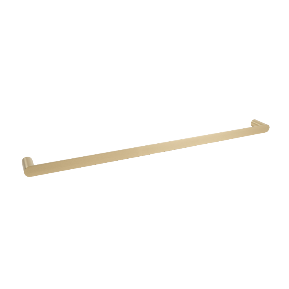 Ascari Brushed Brass Gold 800 Single Towel Rail