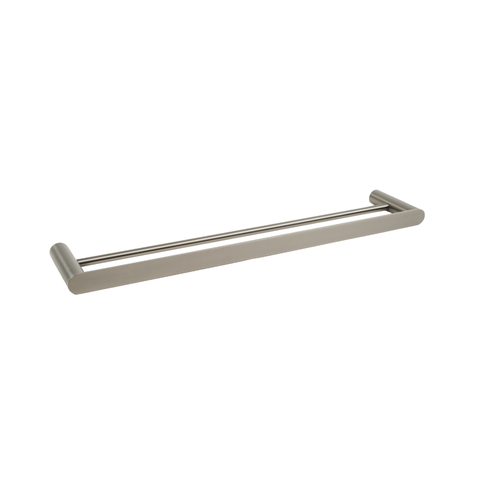 Ascari Brushed Gunmetal 600 Double Towel Rail