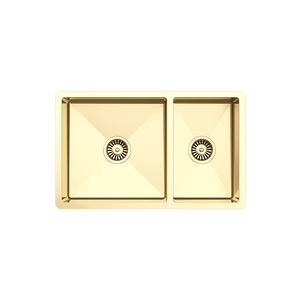 Brushed Brass Gold Clifford 725x450 Single & 1/4 Bowl Sink - Brushed Brass Gold
