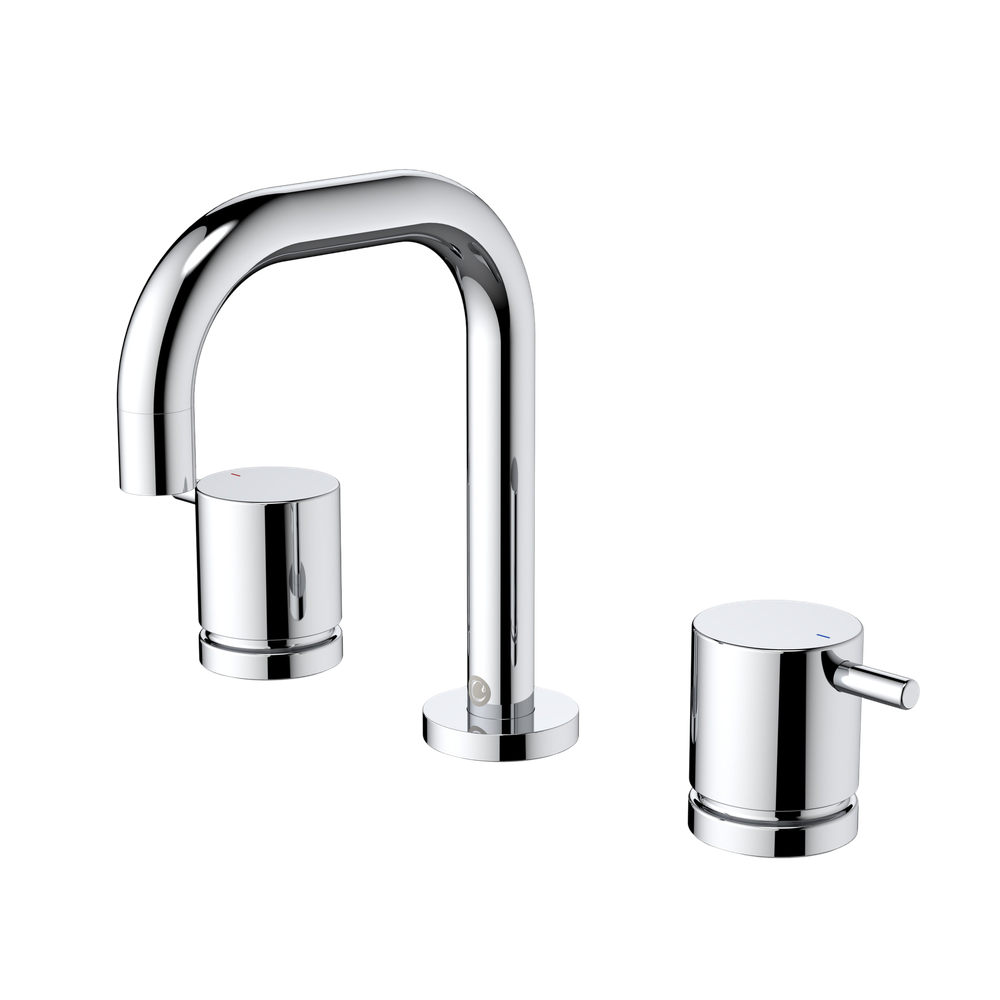 Luna Lever Basin Set Chrome Lead Free