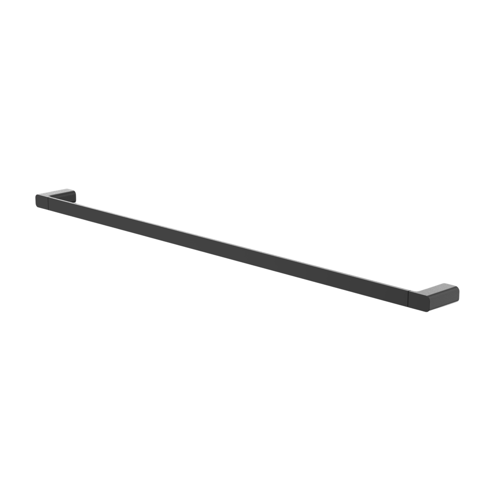 Luna Single Towel Rail 930mm Black