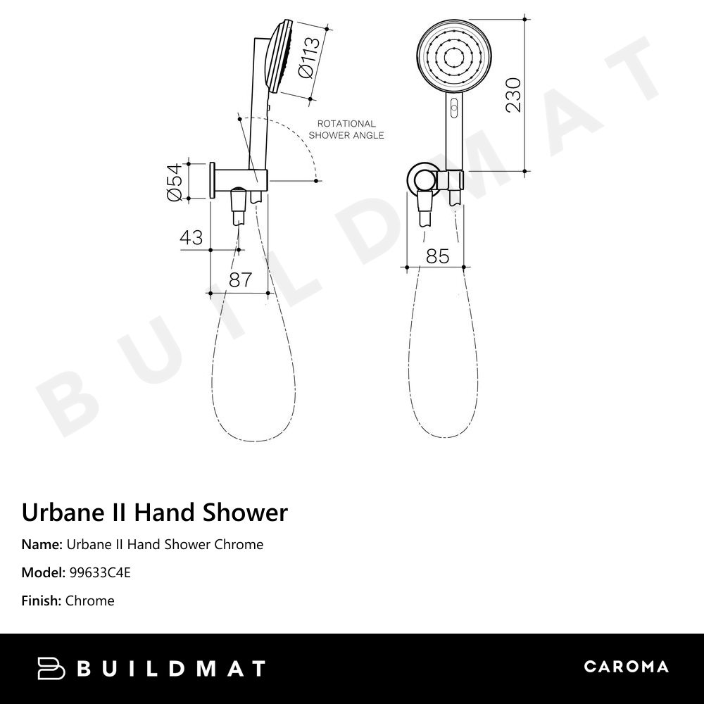 Urbane II Hand Shower Chrome