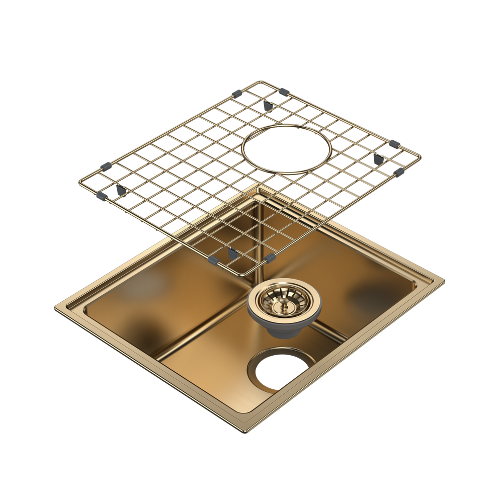Urbane II Single Bowl Sink Brushed Brass