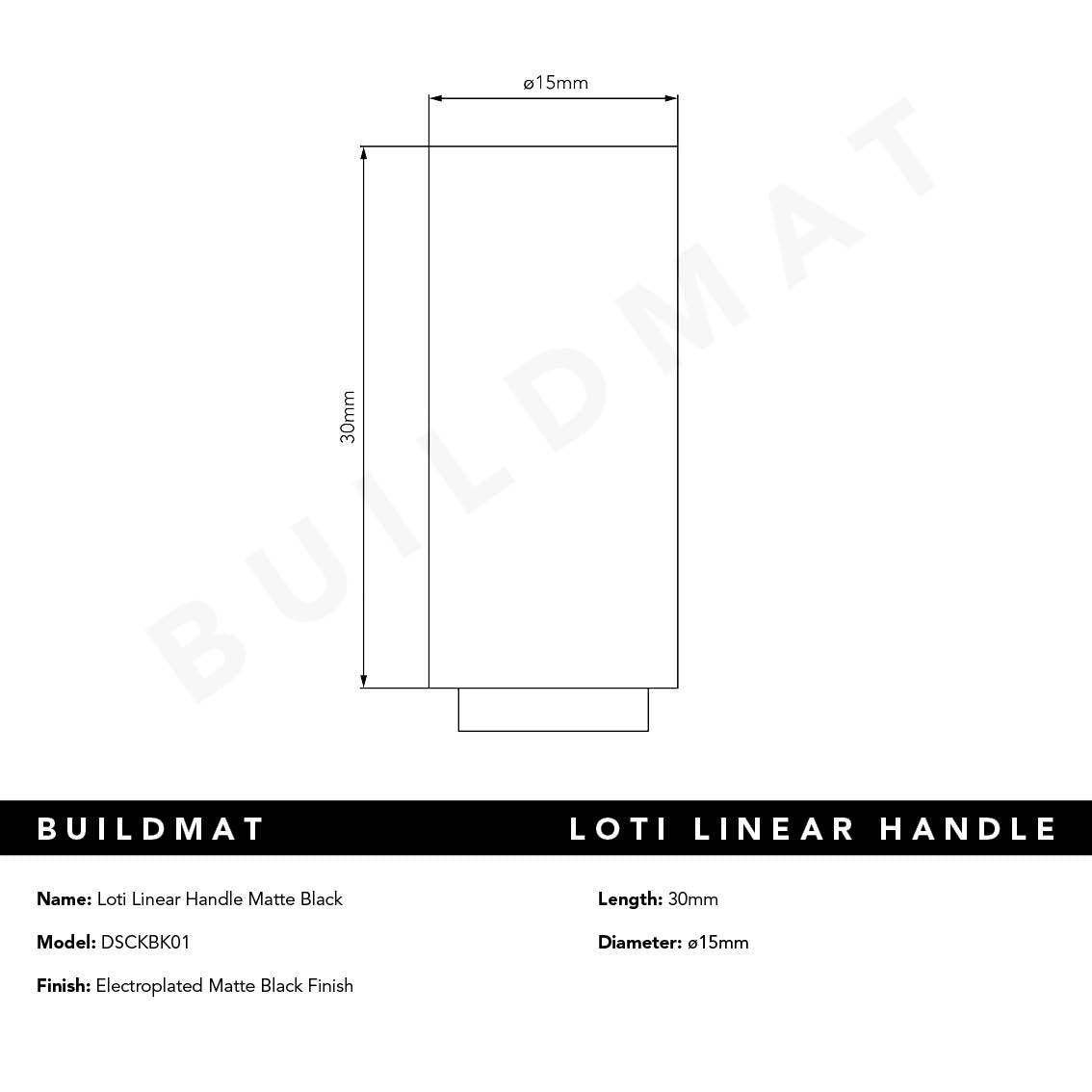 Loti Linear Handle Matte Black