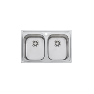 Diaz Double Bowl Universal Sink Stainless Steel - Stainless Steel