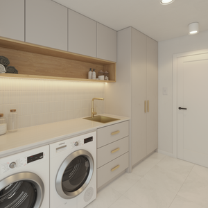 Evelyn 380x500 Single Bowl Tap Landing Sink Brushed Brass Gold - Brushed Brass Gold