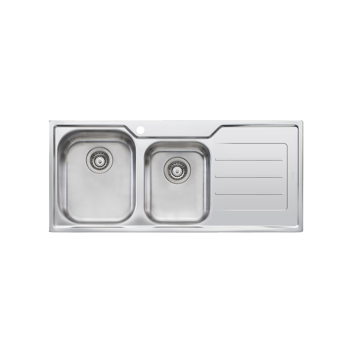 Flinders 1 And 3/4 Bowl Sink With Drainer Left Stainless Steel