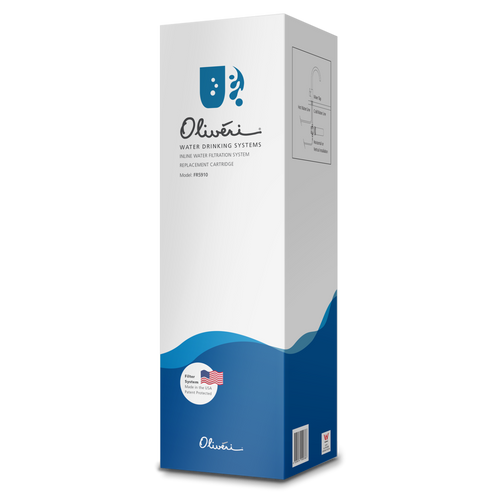 Inline Water Filtration System Replacement Cartridge For Harsh Water Use White
