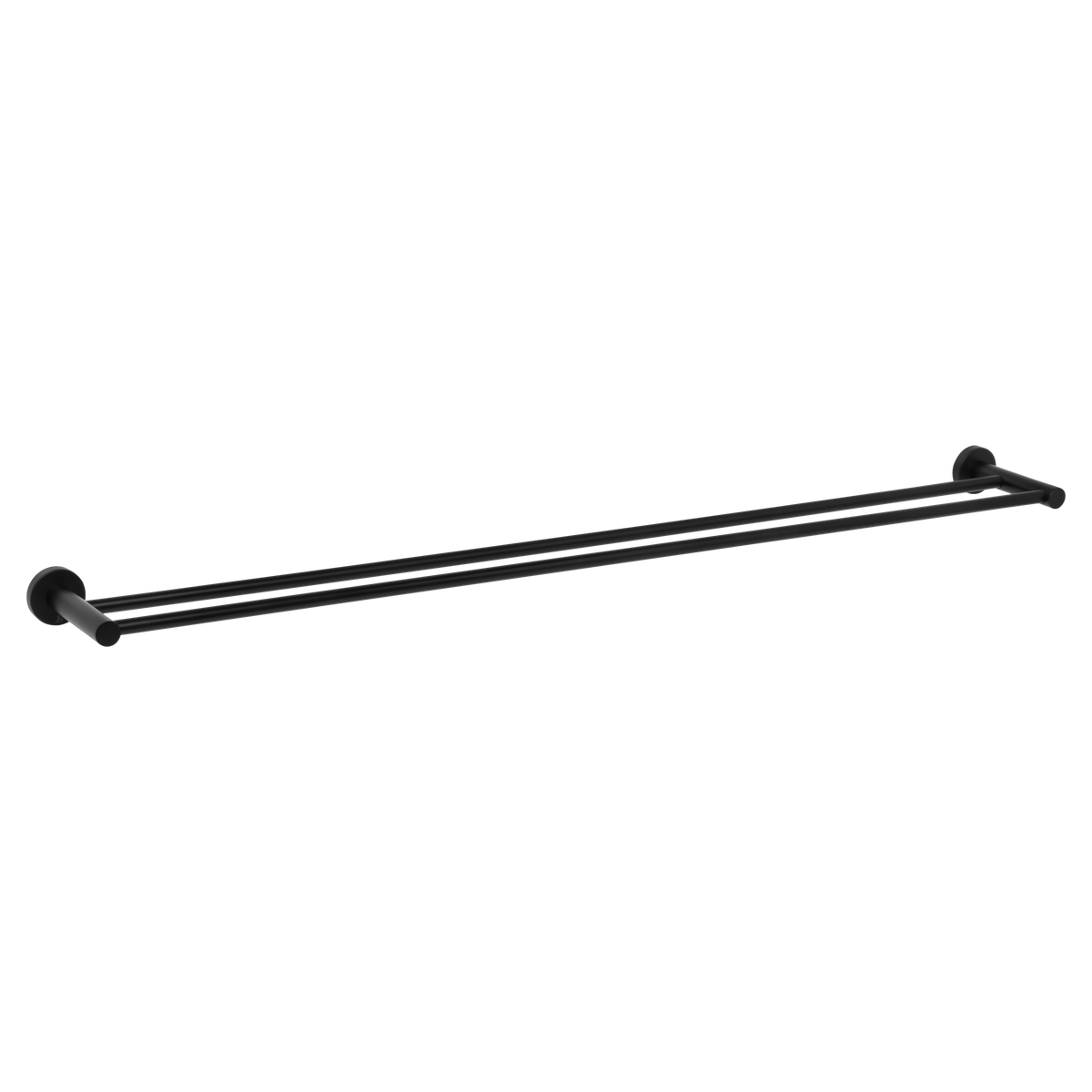 Venezia Double Towel Rail 900mm Matte Black